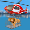 sauvetage des animaux: hélicoptère de l'armée