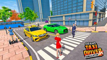 Modern Taxi Driver Car Games পোস্টার