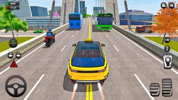 Modern Taxi Driver Car Games syot layar 1