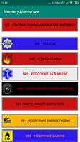 Numery Alarmowe Polska الملصق