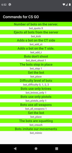 commands for CS GO APK for Android Download