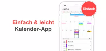 Einfacher Kalender Tagesplaner
