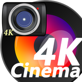 無音4K Proビデオカメラ(長時間分割録画,HDRで明るく,色彩色合い調整,超望遠ズームが出来ます icône