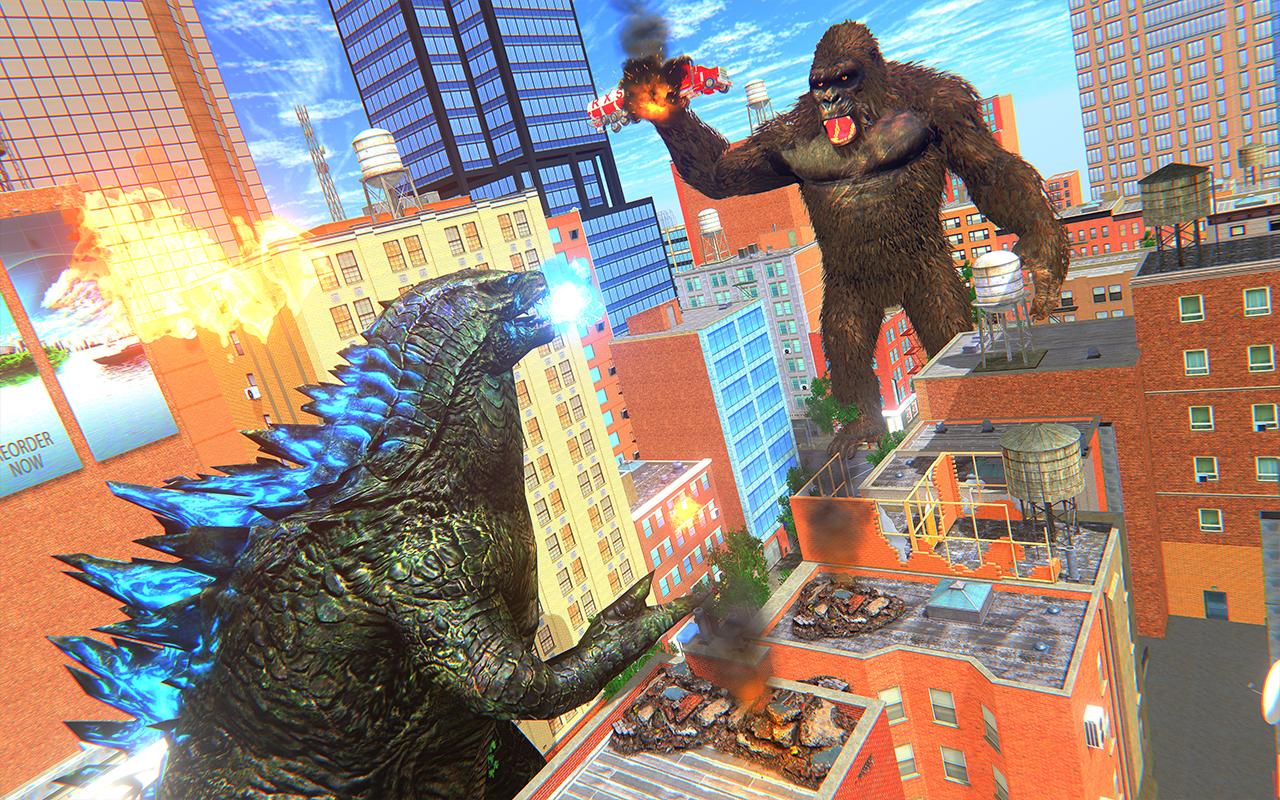 Godzilla VS Rei Kong Jogos, Nervoso Gorila Jogos, Rei Kong Brigando Jogos  3D, Gigante Animal Lutar Jogos, Cidade Destruição Simulador, Fúria Ataque  Monstro Godzilla Jogos, Nervoso Dinossauro Jogos::Appstore for  Android