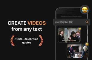 Celeb video from any text poster