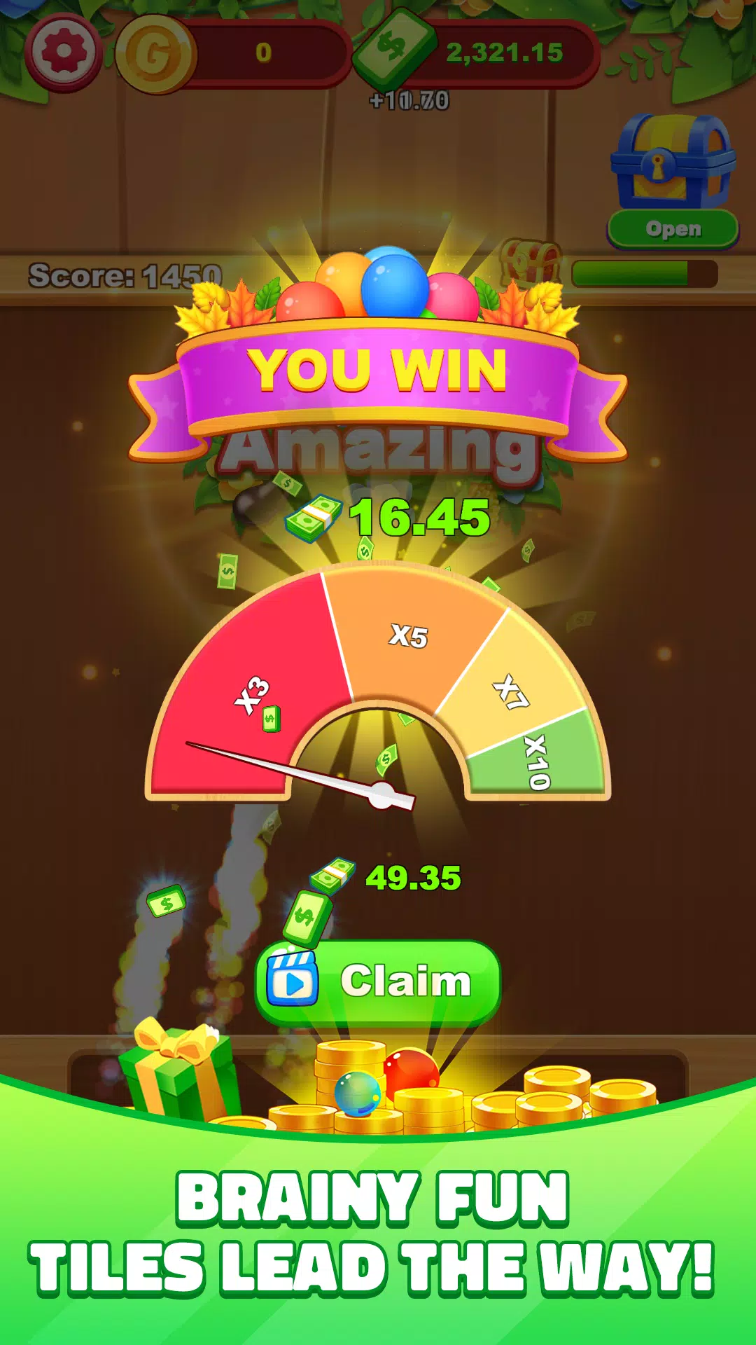 Fruit Tile Match: Wood Winner