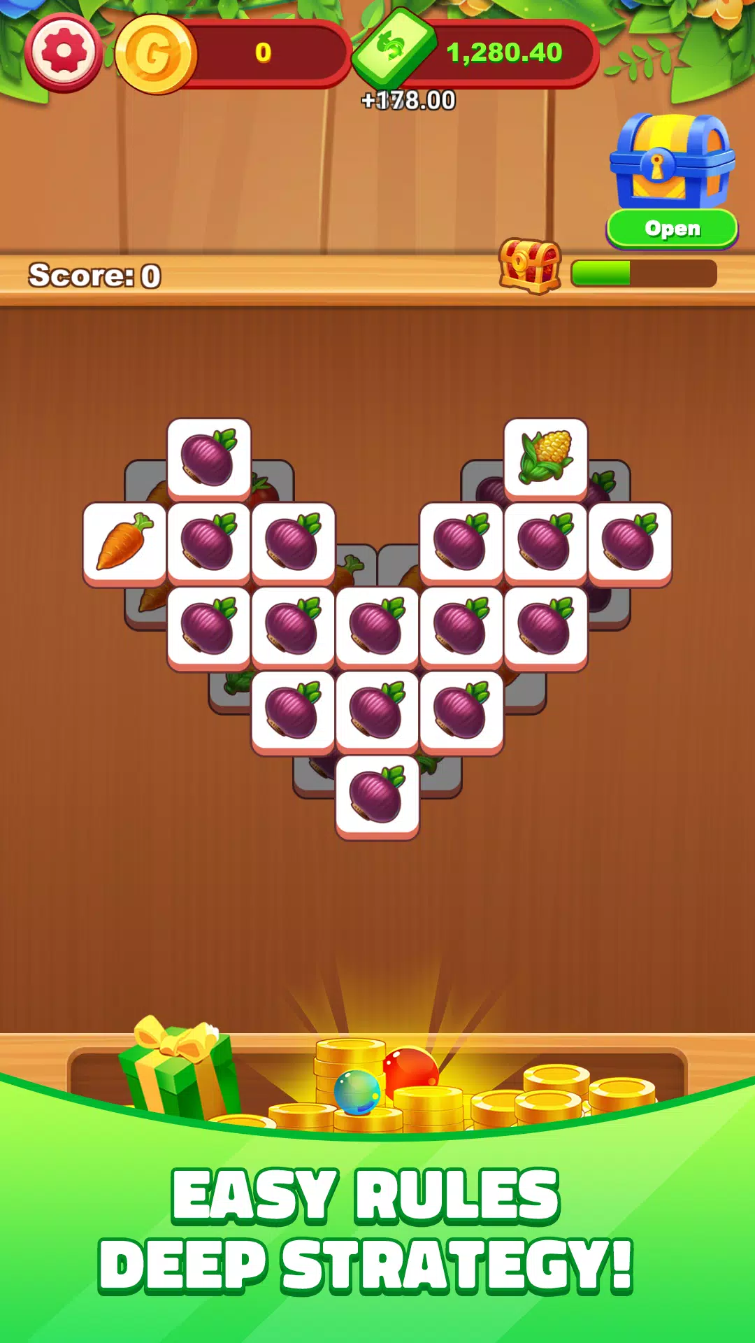 Fruit Tile Match: Wood Winner