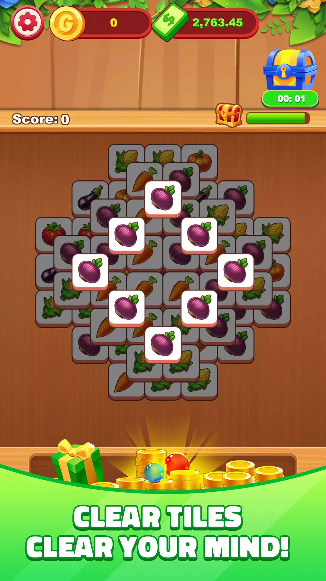 Fruit Tile Match: Wood Winner