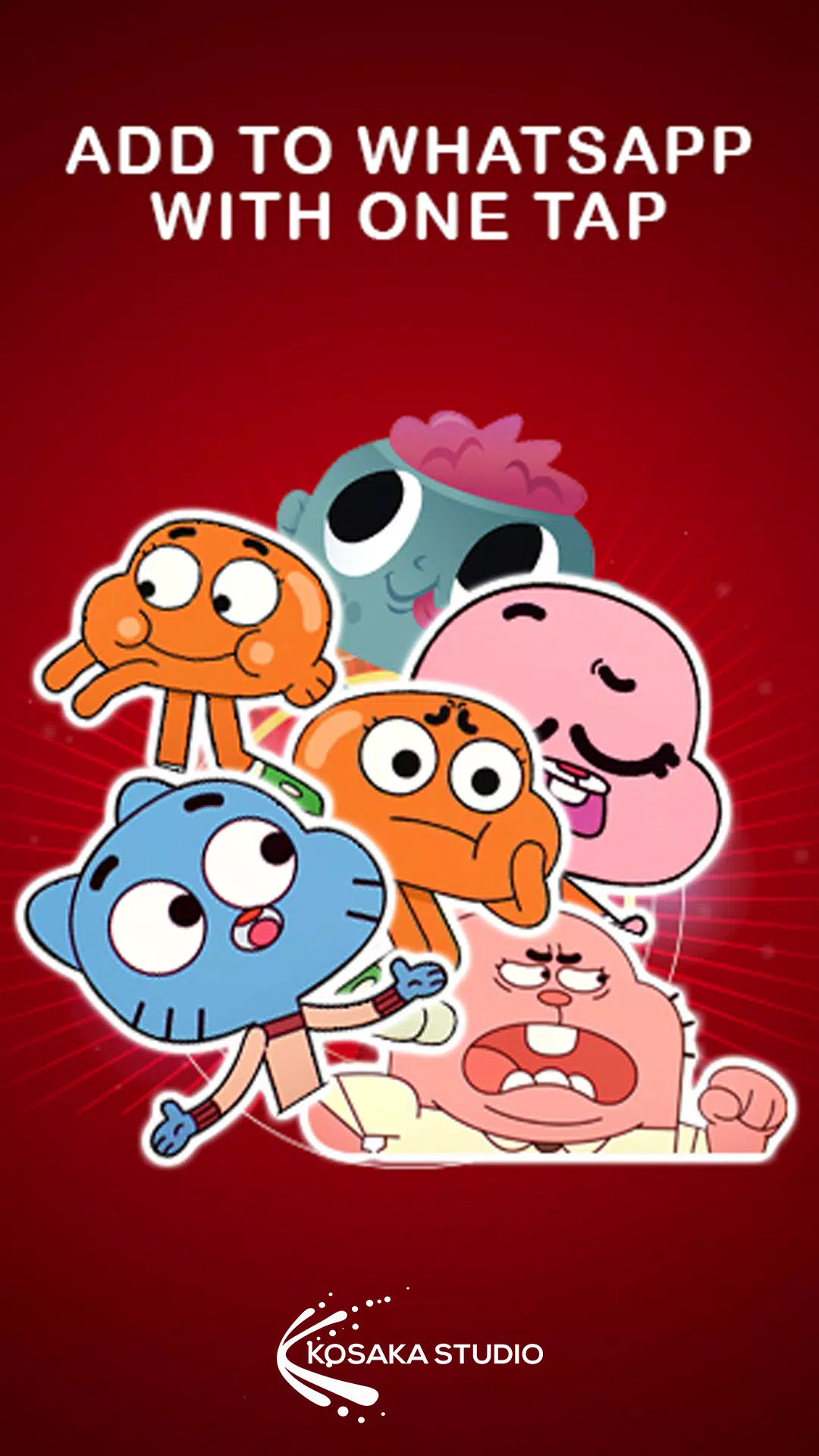 Running Gumball Watterson Sticker - Sticker Mania