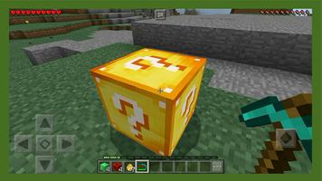 lucky block mod on MCPE addons captura de pantalla 3