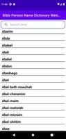 Biblical Name Dictionary - Wikipedia Affiche