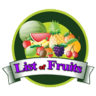 List Of Fruits -  Fruit Name List Dictionary-icoon