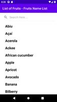 پوستر List Of Fruits -  Fruit Name L