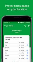 Waktu Solat -Kiblat, Azan, Doa الملصق