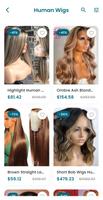 Wigs Online Shopping App ảnh chụp màn hình 2