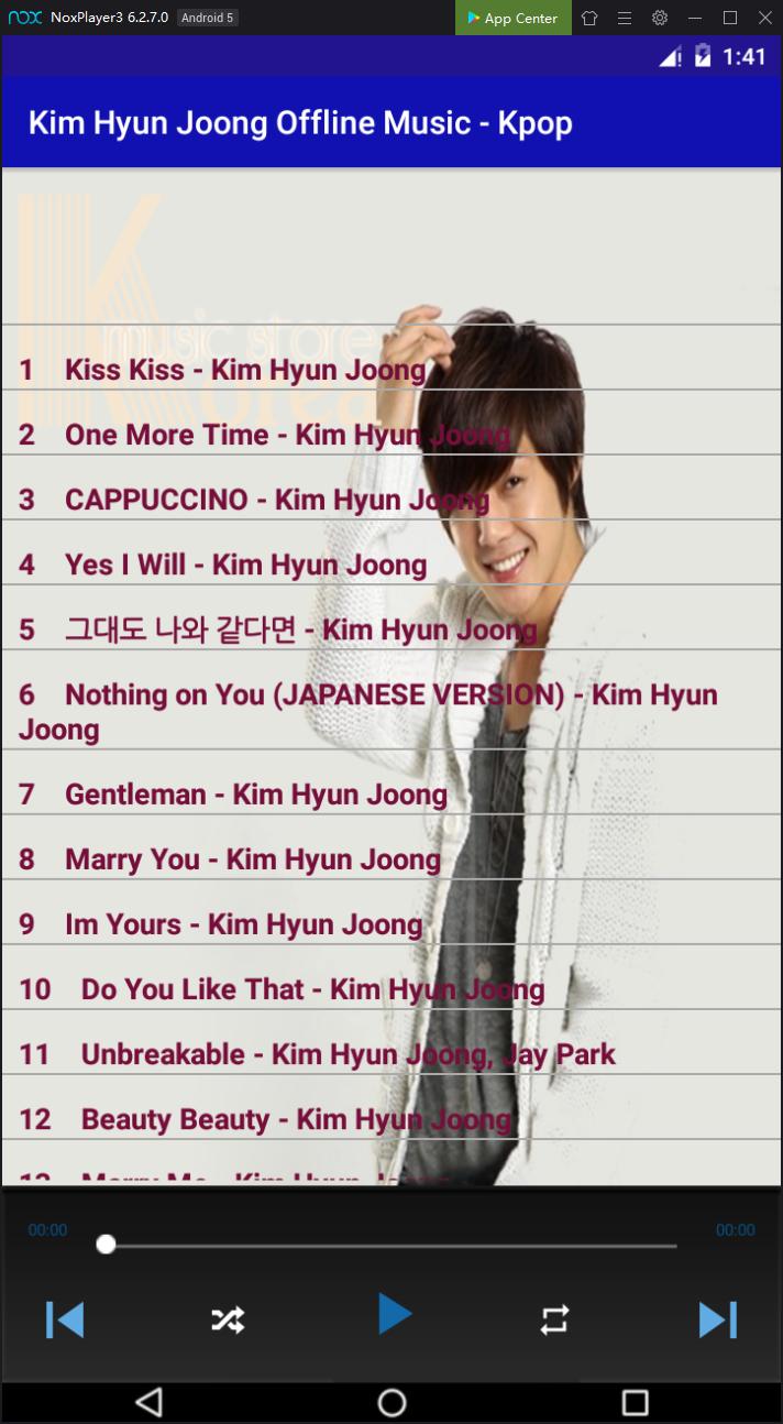 Kim Hyun Joong Offline Music Kpop For Android Apk Download