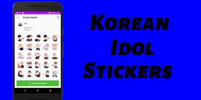 WAStickerApps Kpop Idol Sticker Affiche