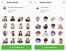 WAStickerApps Korean KPOP Idol for Whatsapp capture d'écran 1