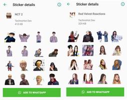 WAStickerApps Korean KPOP Idol for Whatsapp capture d'écran 2