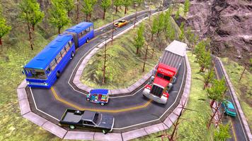 Risky Road: Hilly Bus Driver capture d'écran 1