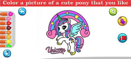 Cute Pony Coloring Pages imagem de tela 3