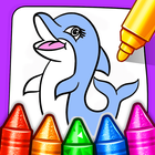 Coloring Dolphins and Sharks icône