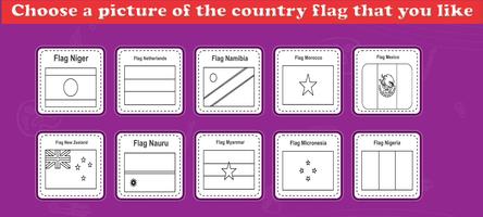 Coloring World Country Flags captura de pantalla 2