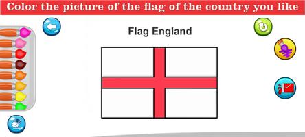 Coloring World Country Flags capture d'écran 3