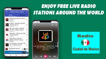 Radio FM Ciudad de Mexico poster
