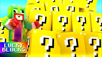 Lucky Blocks Race Mod for MCPE पोस्टर