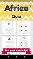 Africa countries quiz – flags, maps and capitals poster