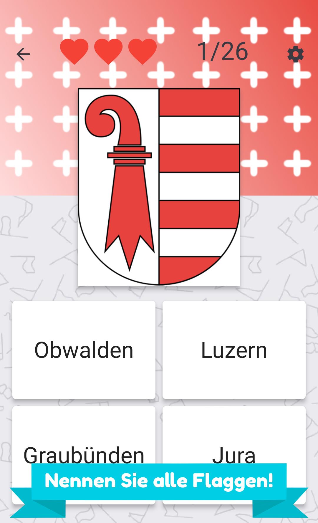 Kantone der Schweiz - Quests von Wappen und Karten für Android - APK  herunterladen