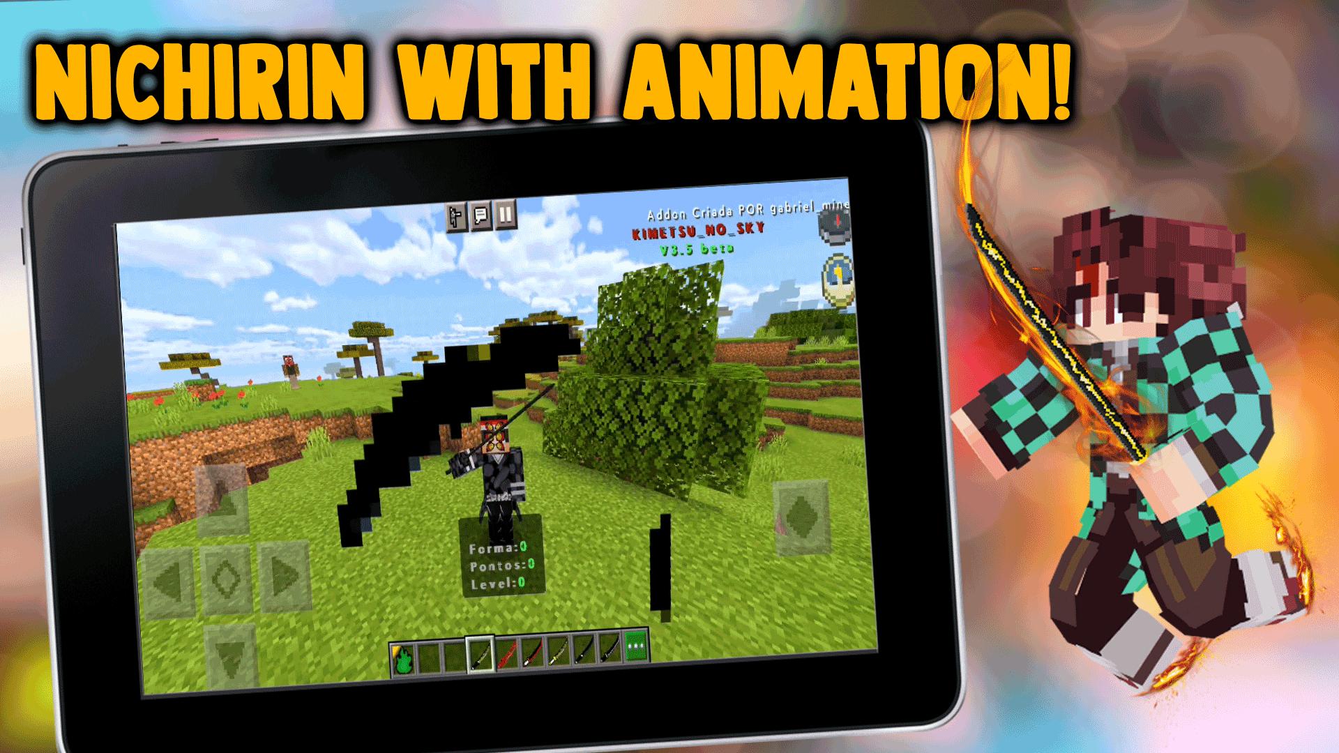 Download Zenitsu Demon Slayer Mod MCPE android on PC