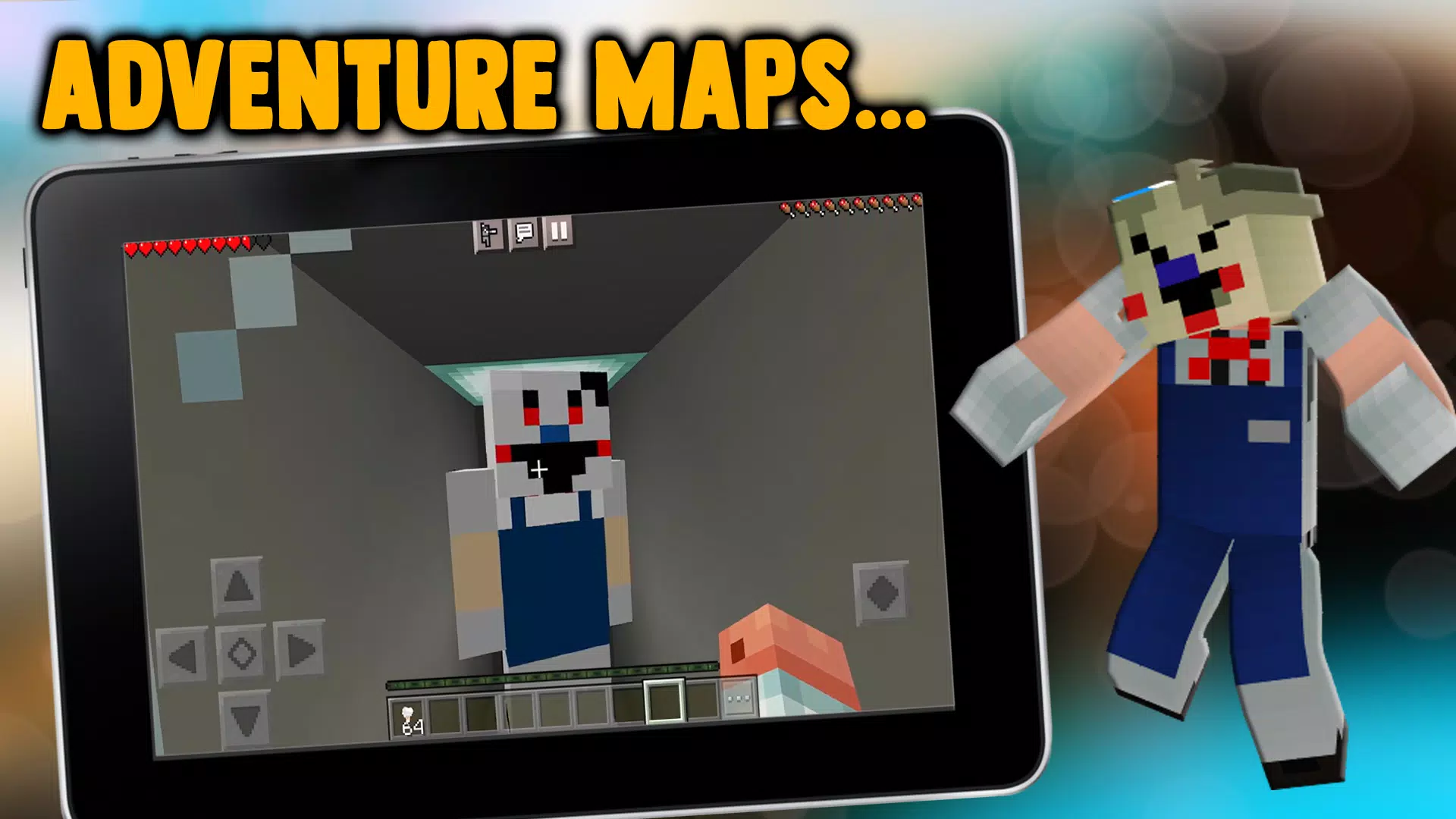 Download mobs Ice Scream 6 MCPE android on PC