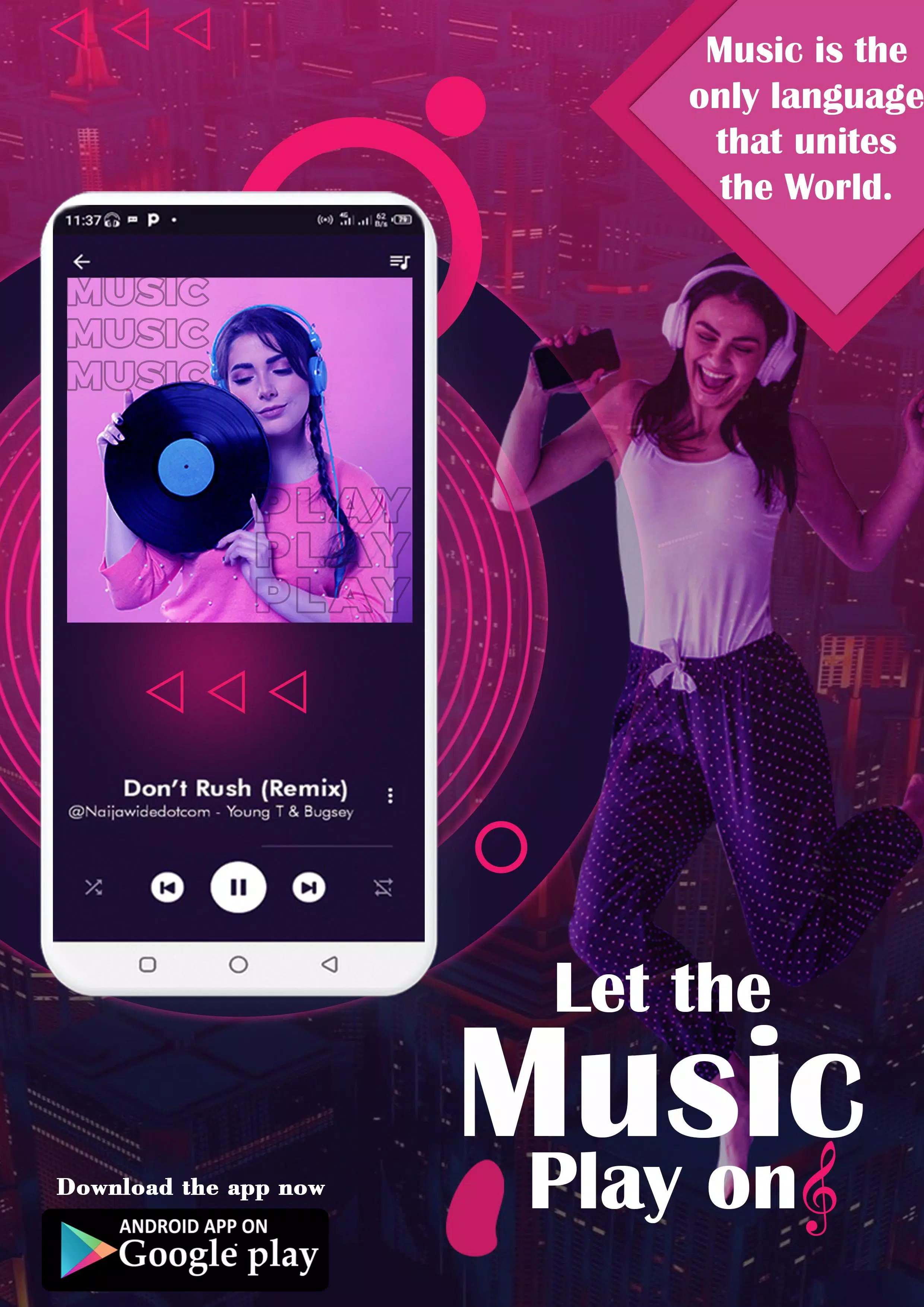 Audio Music Player. Mp3, AAC, WAV, WMA, DJ, Beat APK pour Android  Télécharger