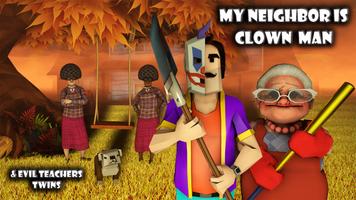 Clown Man Neighbor Cartaz