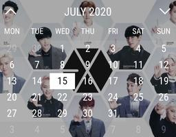 EXO Calendar Widget الملصق