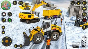 Snow Construction JCB Games 3D screenshot 2