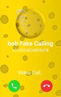 Bob The Yellow Call : Fake Video Call with Sponge اسکرین شاٹ 1