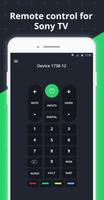 Smart TV Remote for Sony TV Affiche