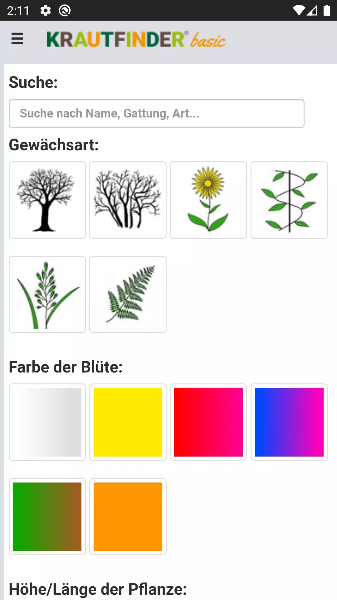 Krautfinder basic - 400 Pflanzen bestimmen for Android - APK Download