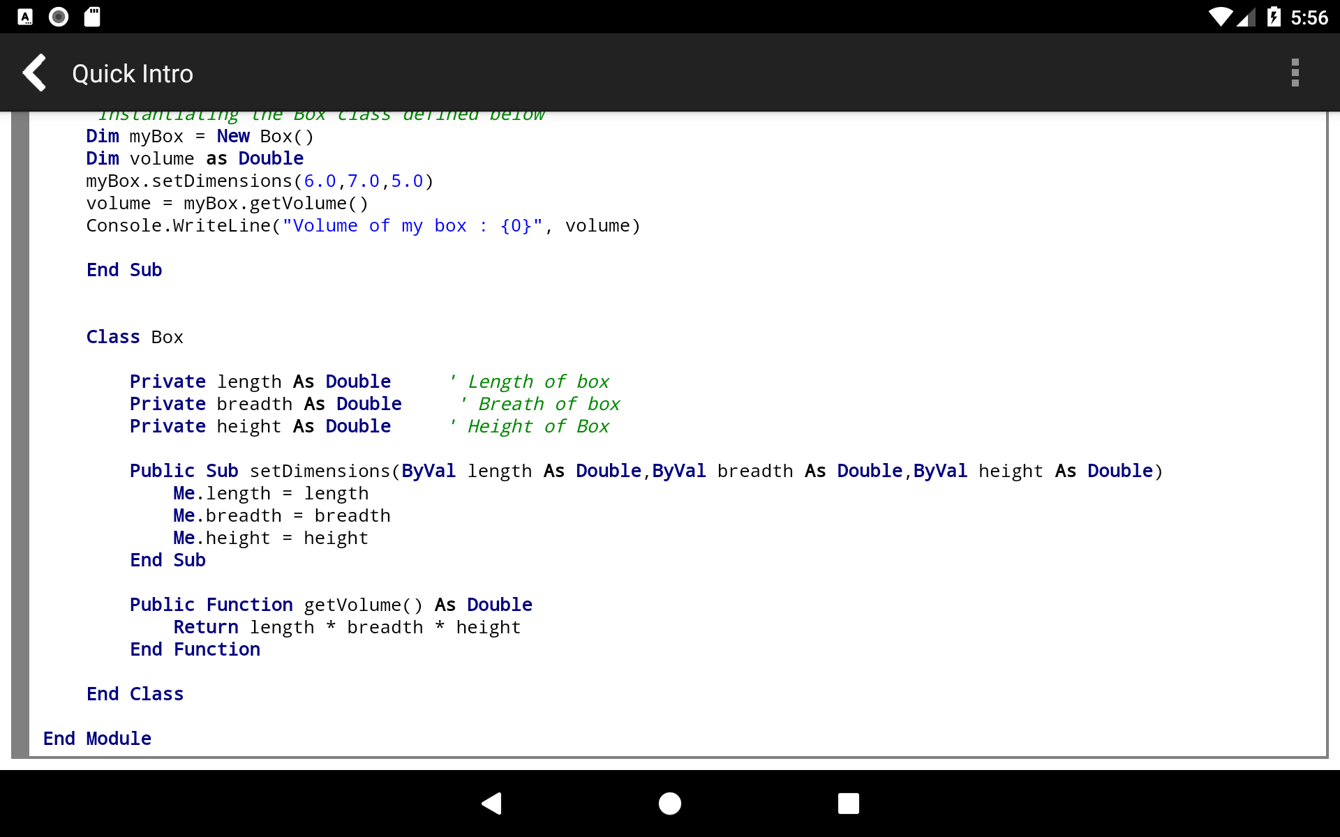 visual basic compiler for android free download