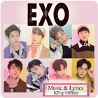 EXO Music Lyrics - KPop Offline icône