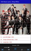 EXO Music Lyrics - KPop Offline स्क्रीनशॉट 1