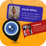 GPS Cam : Map & Photo Location أيقونة