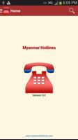 Myanmar Hotlines الملصق