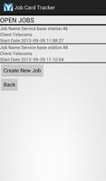 Job Card Tracker تصوير الشاشة 1