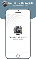 Men Moto Photo Suit Cartaz