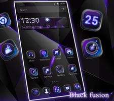 Black Tech Fusion Launcher imagem de tela 3