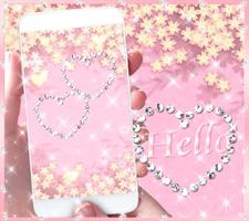 Theme Rose Gold Diamond স্ক্রিনশট 1